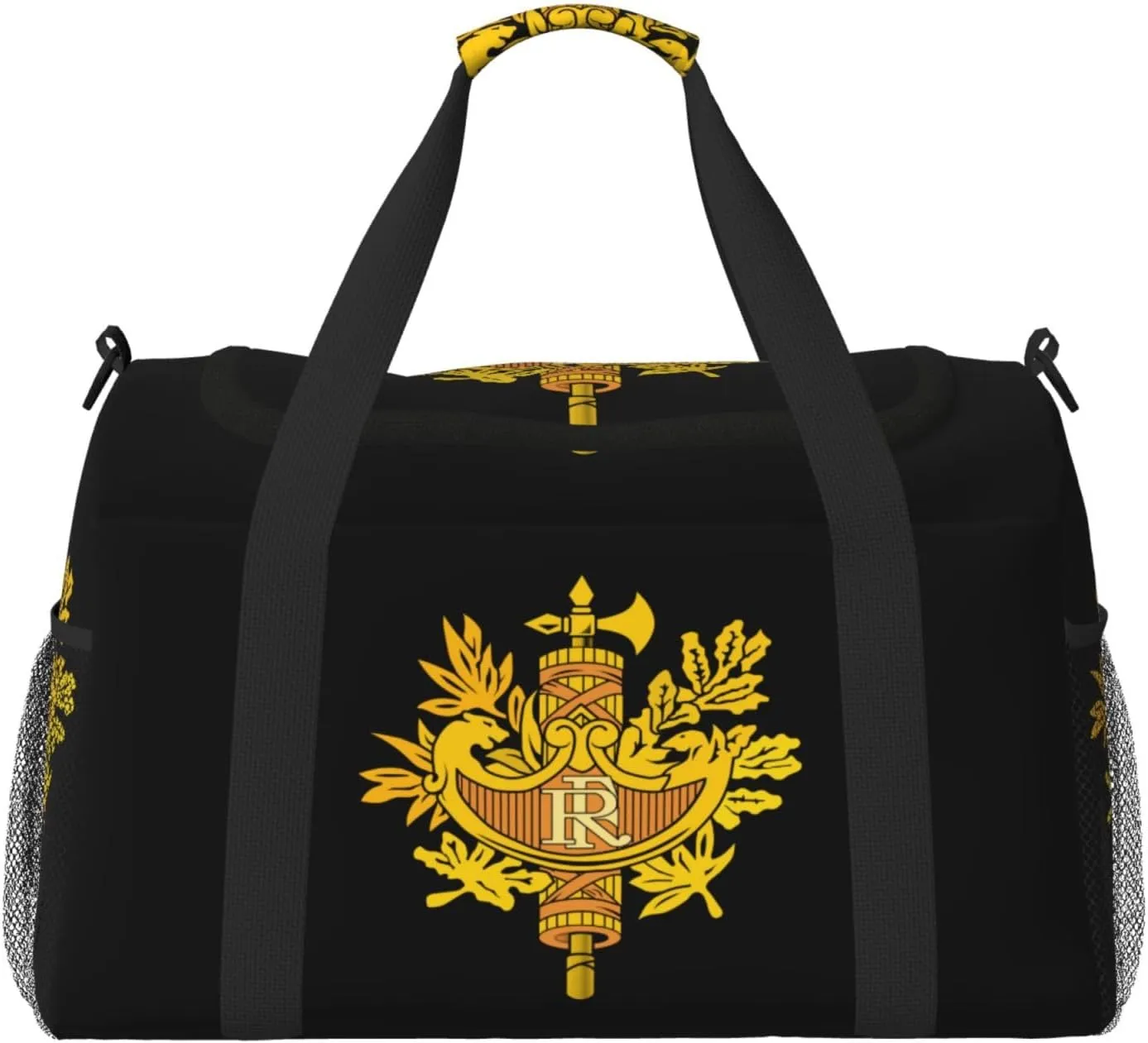 National Emblem Of French Travel Duffel Bag Large Foldable Waterproof Overnight Bag For Beach Swim Bags Pool Sports Gym