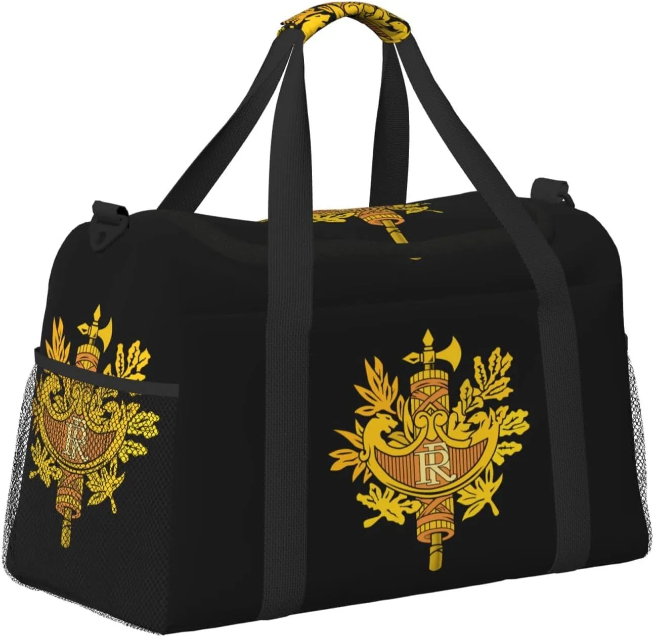 National Emblem Of French Travel Duffel Bag Large Foldable Waterproof Overnight Bag For Beach Swim Bags Pool Sports Gym