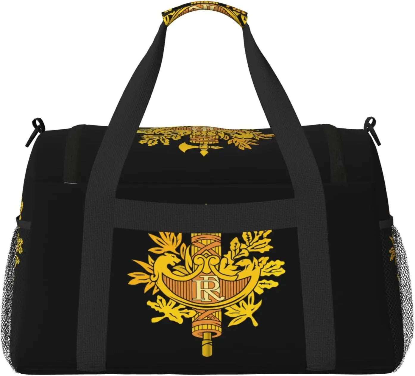 National Emblem Of French Travel Duffel Bag Large Foldable Waterproof Overnight Bag For Beach Swim Bags Pool Sports Gym