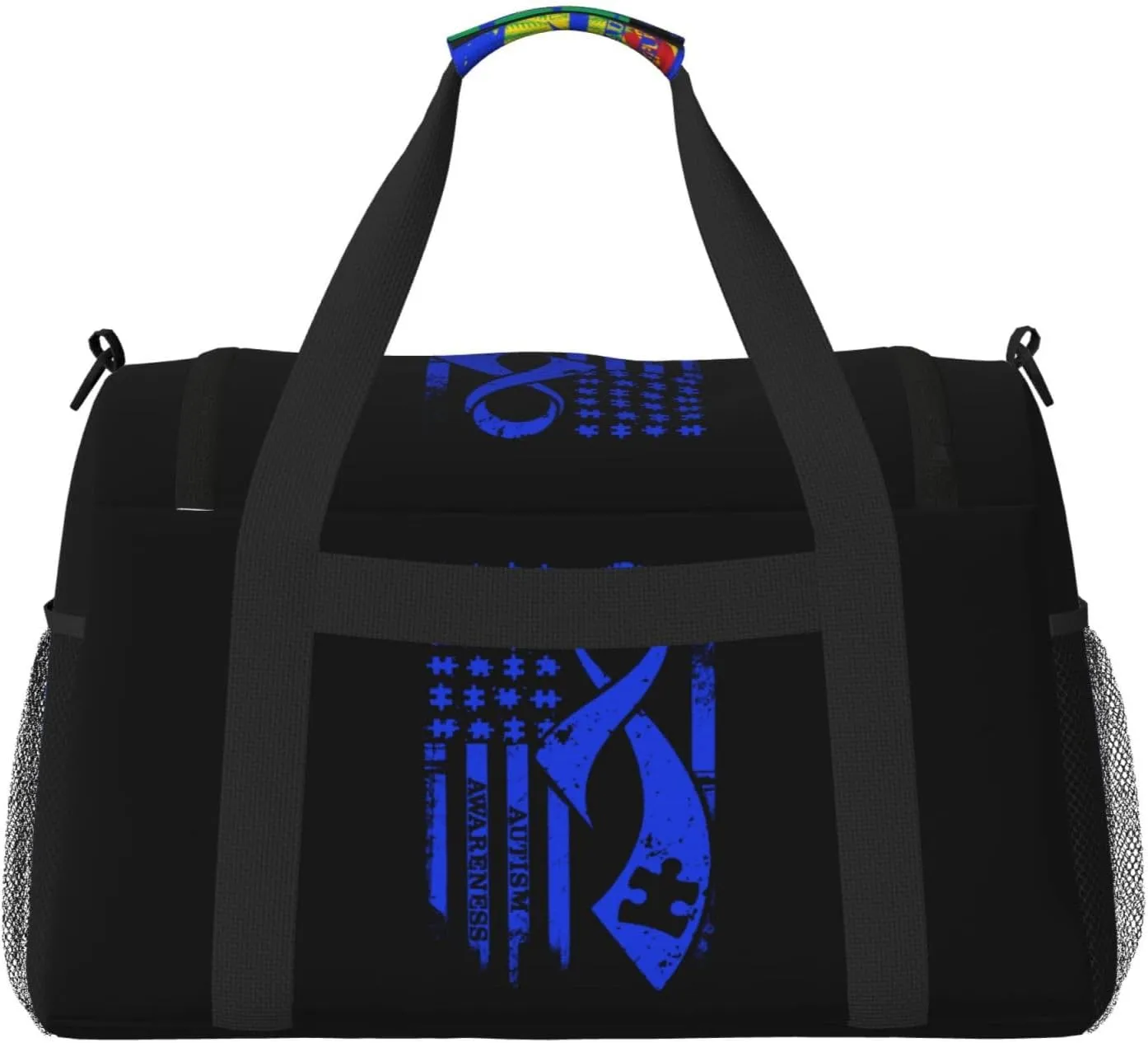 National Flag Travel Duffel Bag Large Foldable Waterproof Overnight Bag For Beach Swim Bags Pool Sports Gym
