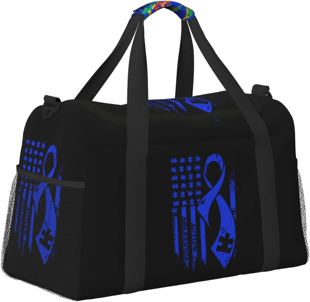 National Flag Travel Duffel Bag Large Foldable Waterproof Overnight Bag For Beach Swim Bags Pool Sports Gym