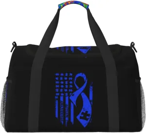National Flag Travel Duffel Bag Large Foldable Waterproof Overnight Bag For Beach Swim Bags Pool Sports Gym