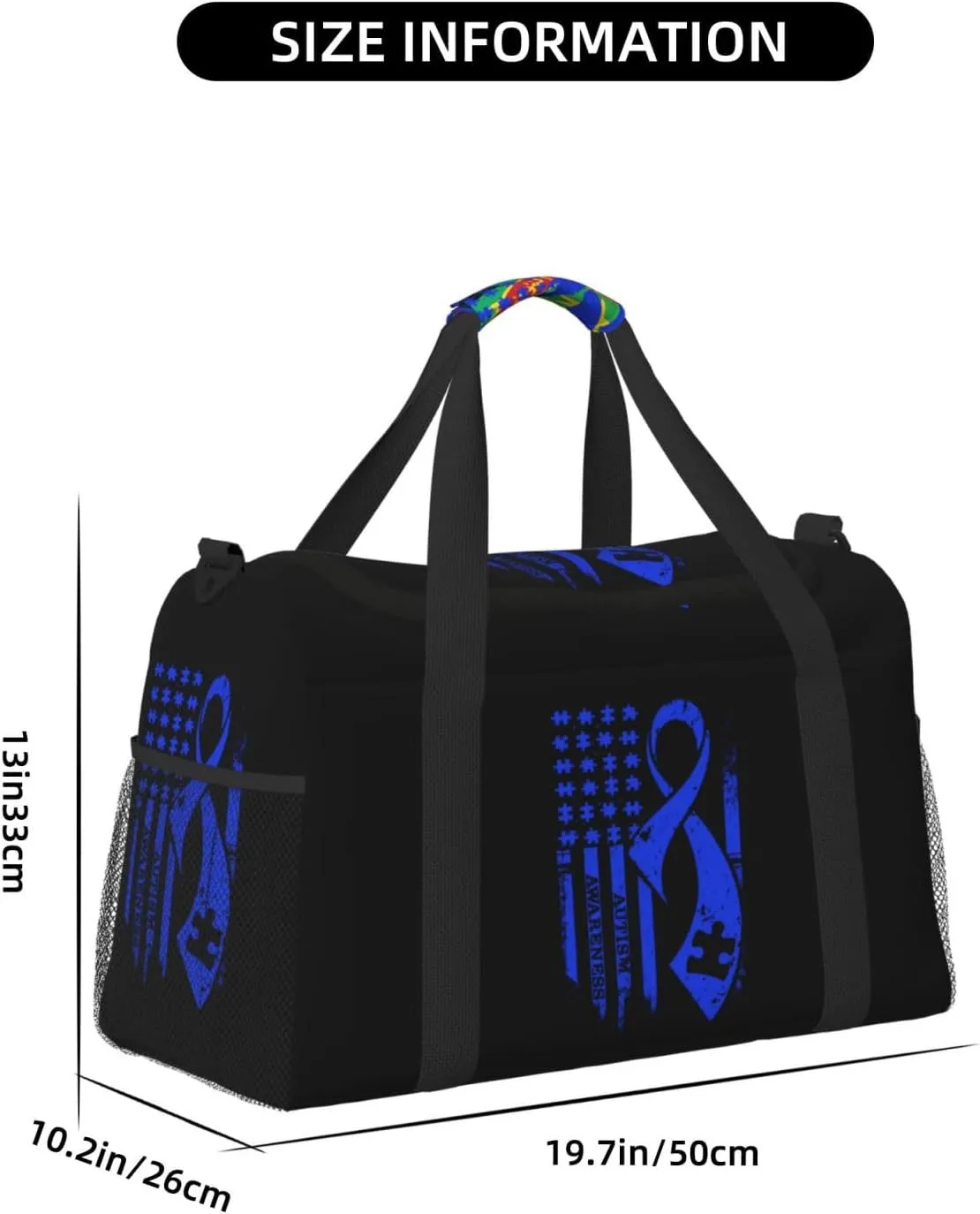 National Flag Travel Duffel Bag Large Foldable Waterproof Overnight Bag For Beach Swim Bags Pool Sports Gym