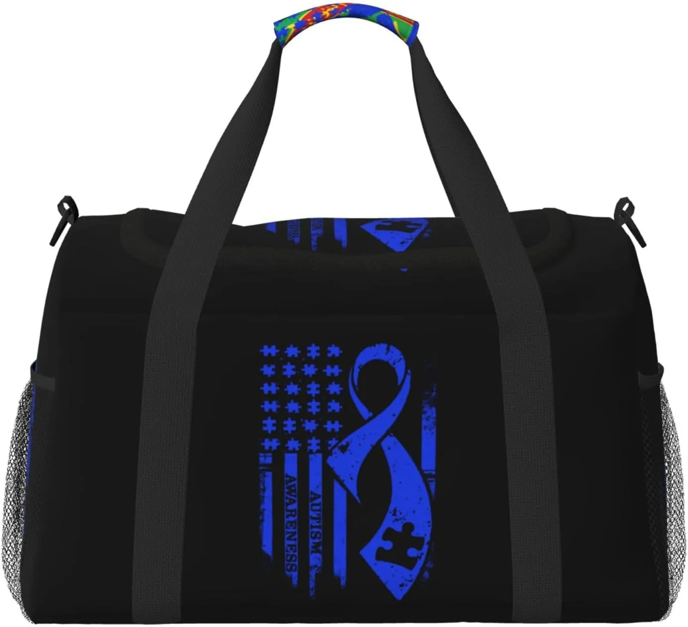 National Flag Travel Duffel Bag Large Foldable Waterproof Overnight Bag For Beach Swim Bags Pool Sports Gym