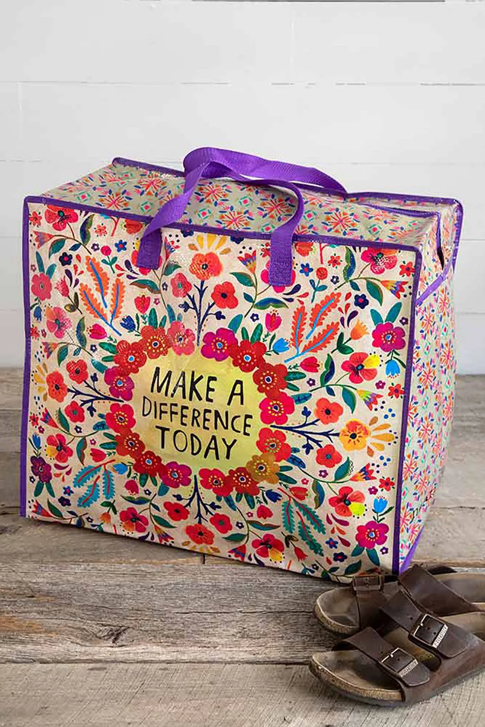 Natural Life Carry All Make A Difference Tote Bag