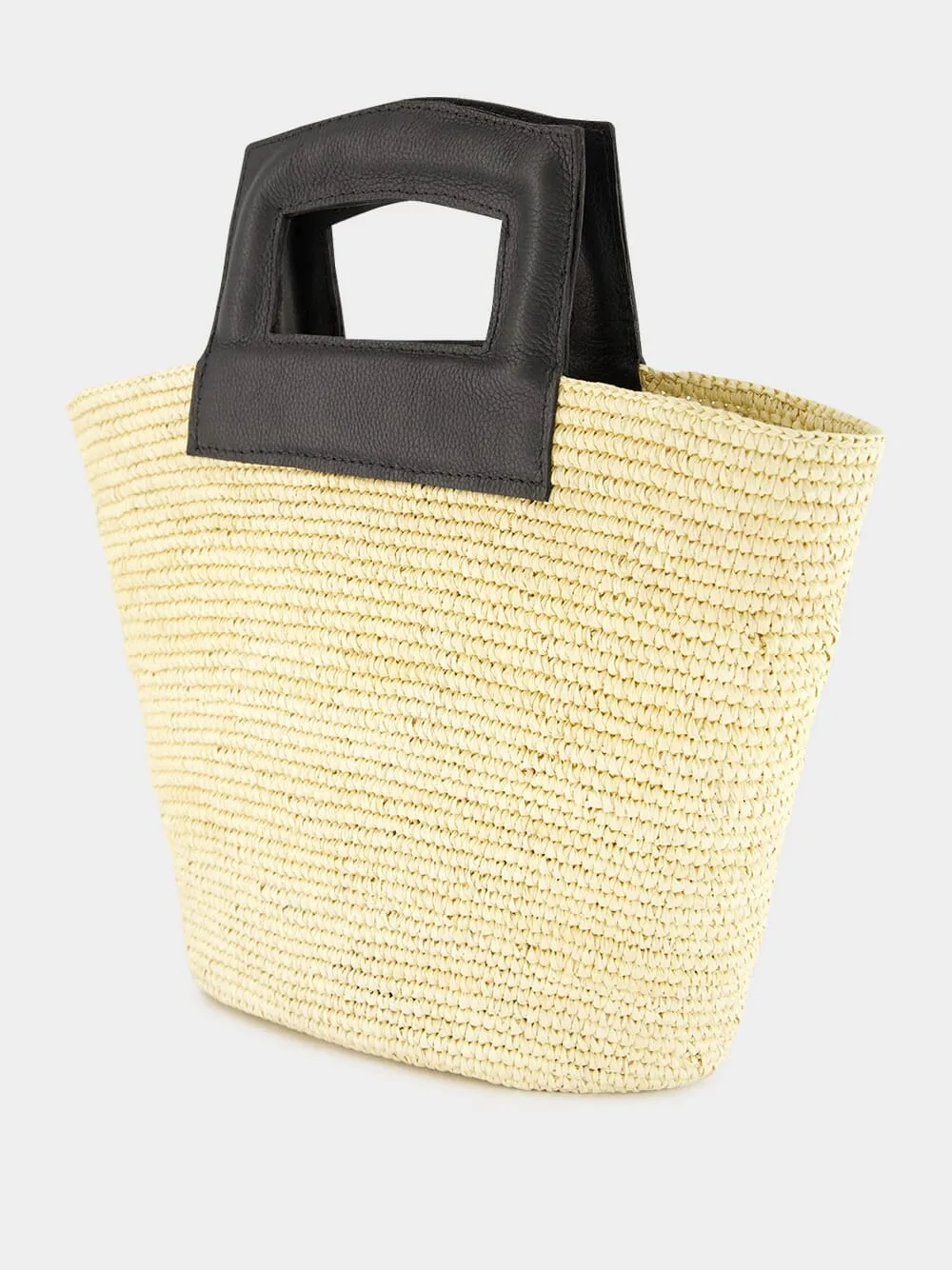 Natural Medium Oval Basket Bag