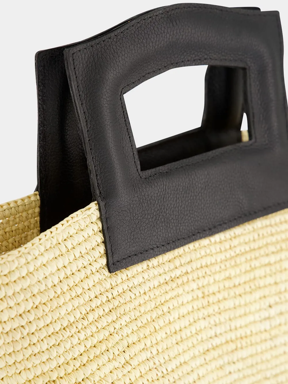 Natural Medium Oval Basket Bag