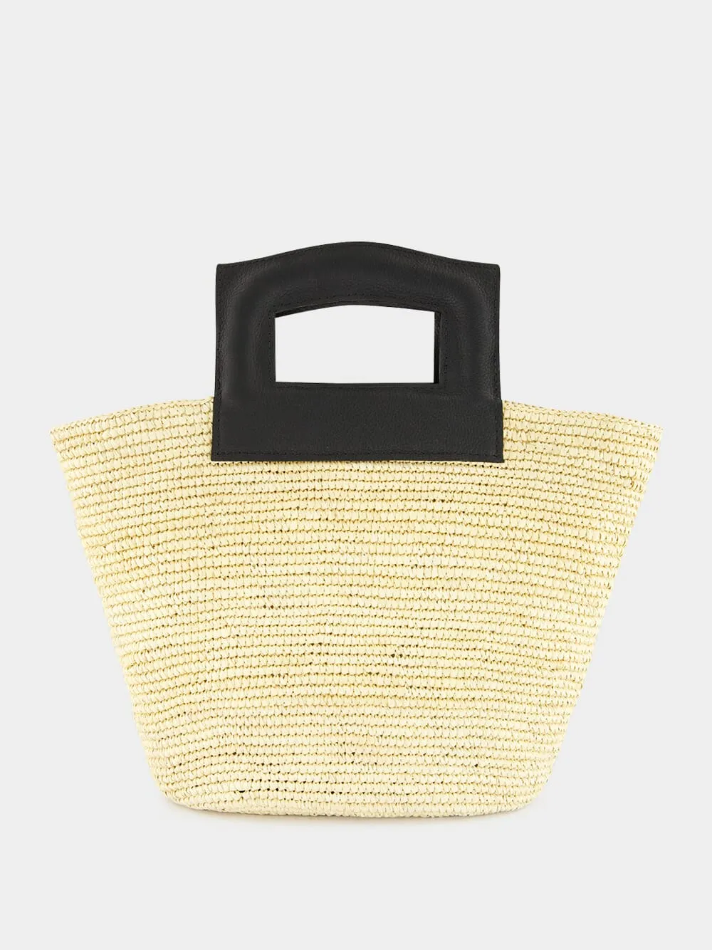 Natural Medium Oval Basket Bag
