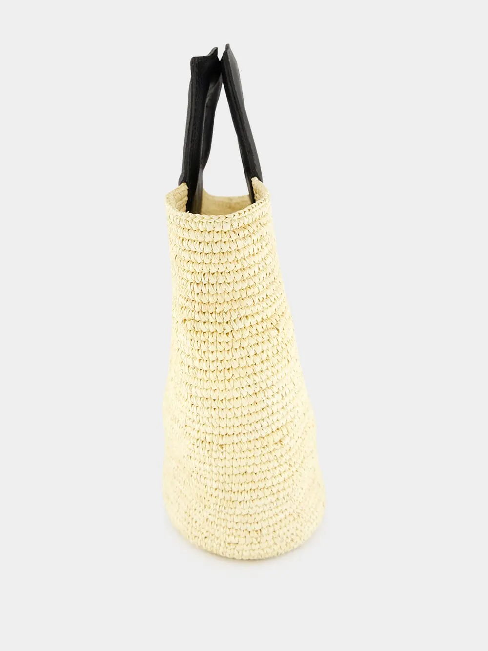 Natural Medium Oval Basket Bag