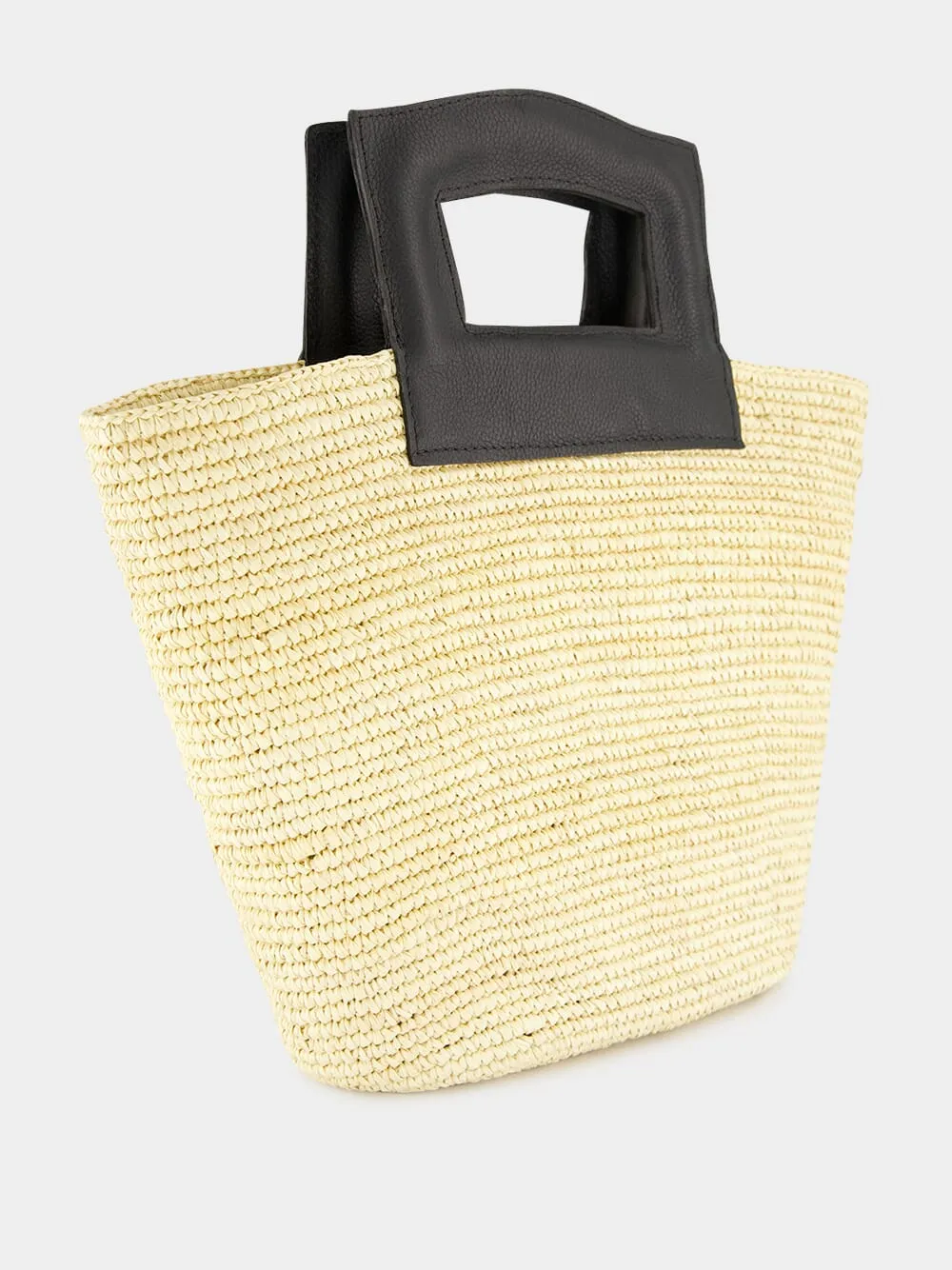 Natural Medium Oval Basket Bag
