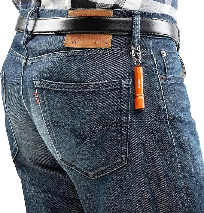 Nite Ize R100F-19-R7 Radiant 100 Keychain EDC Flashlight, Orange