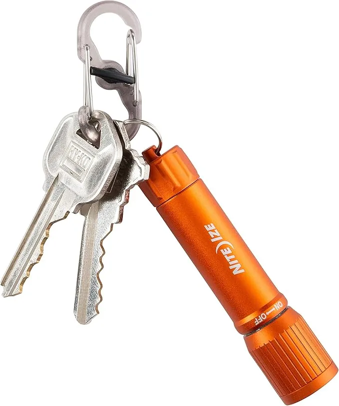 Nite Ize R100F-19-R7 Radiant 100 Keychain EDC Flashlight, Orange