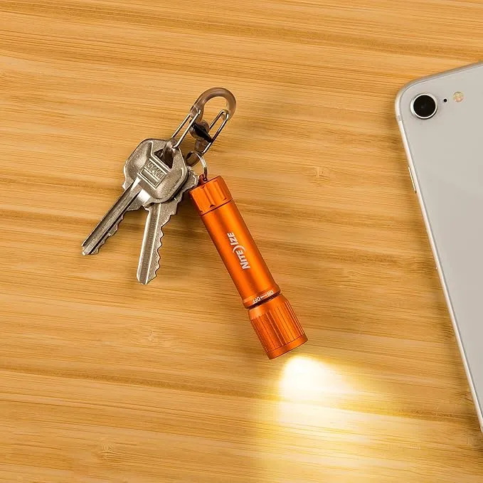 Nite Ize R100F-19-R7 Radiant 100 Keychain EDC Flashlight, Orange