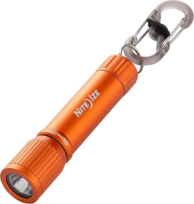 Nite Ize R100F-19-R7 Radiant 100 Keychain EDC Flashlight, Orange