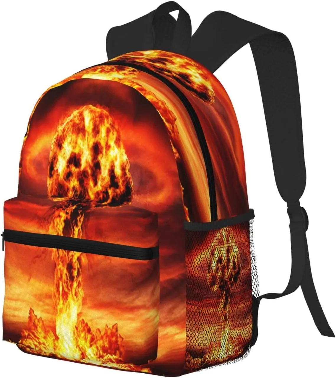 Nuclear Mushroom Cloud Backpack, Travel Laptop Backpack Computer Bag Rucksack for Men Women Business Work Fits 15.6 Inch Notebook