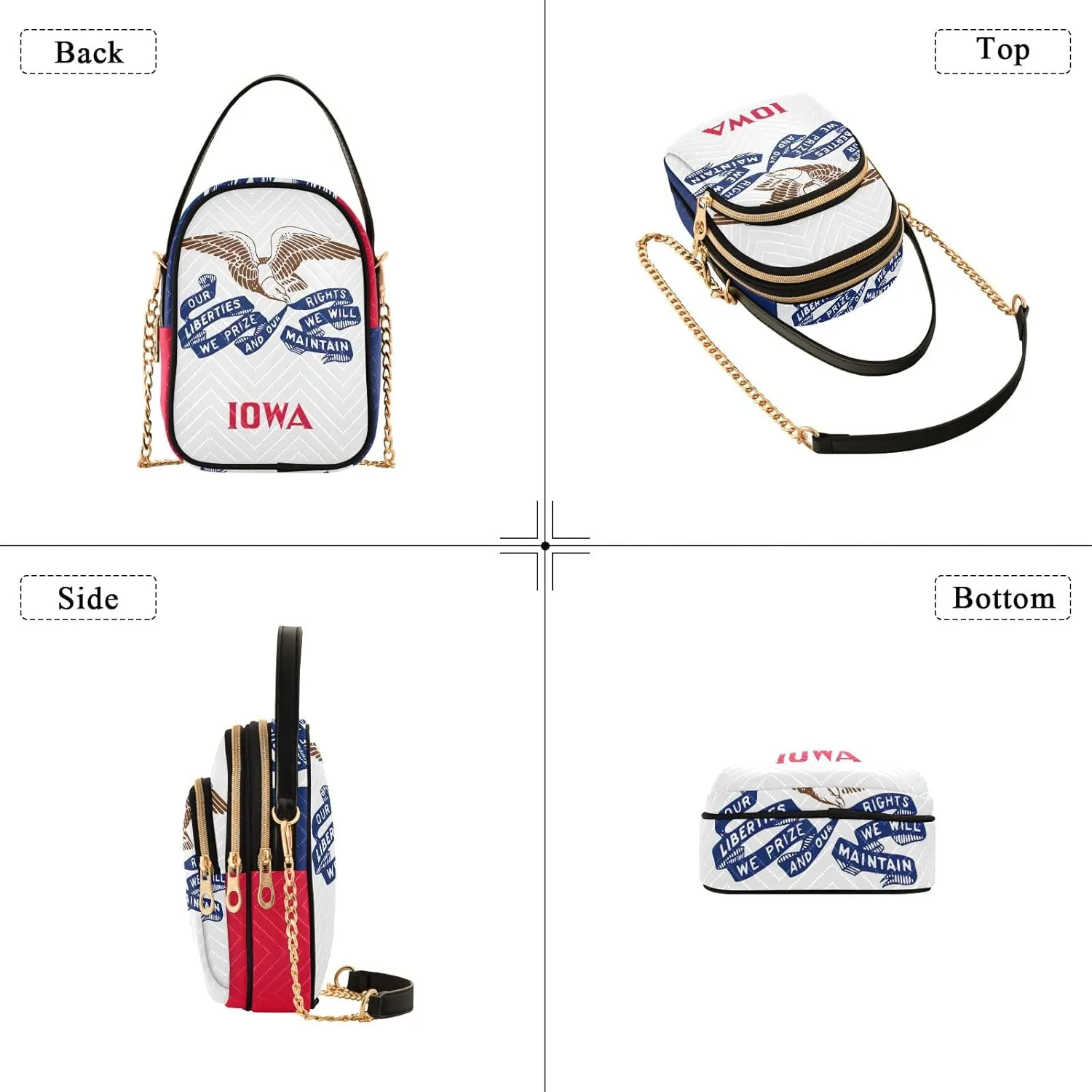ODAWA Poland Flag Crossbody Sling Bags Bag Crossbody Women Fashion Crossbody Bags for Women