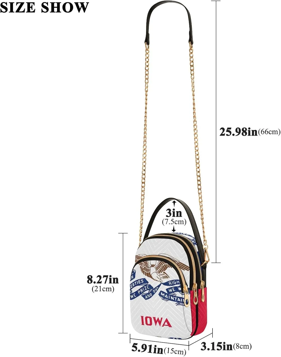ODAWA Poland Flag Crossbody Sling Bags Bag Crossbody Women Fashion Crossbody Bags for Women