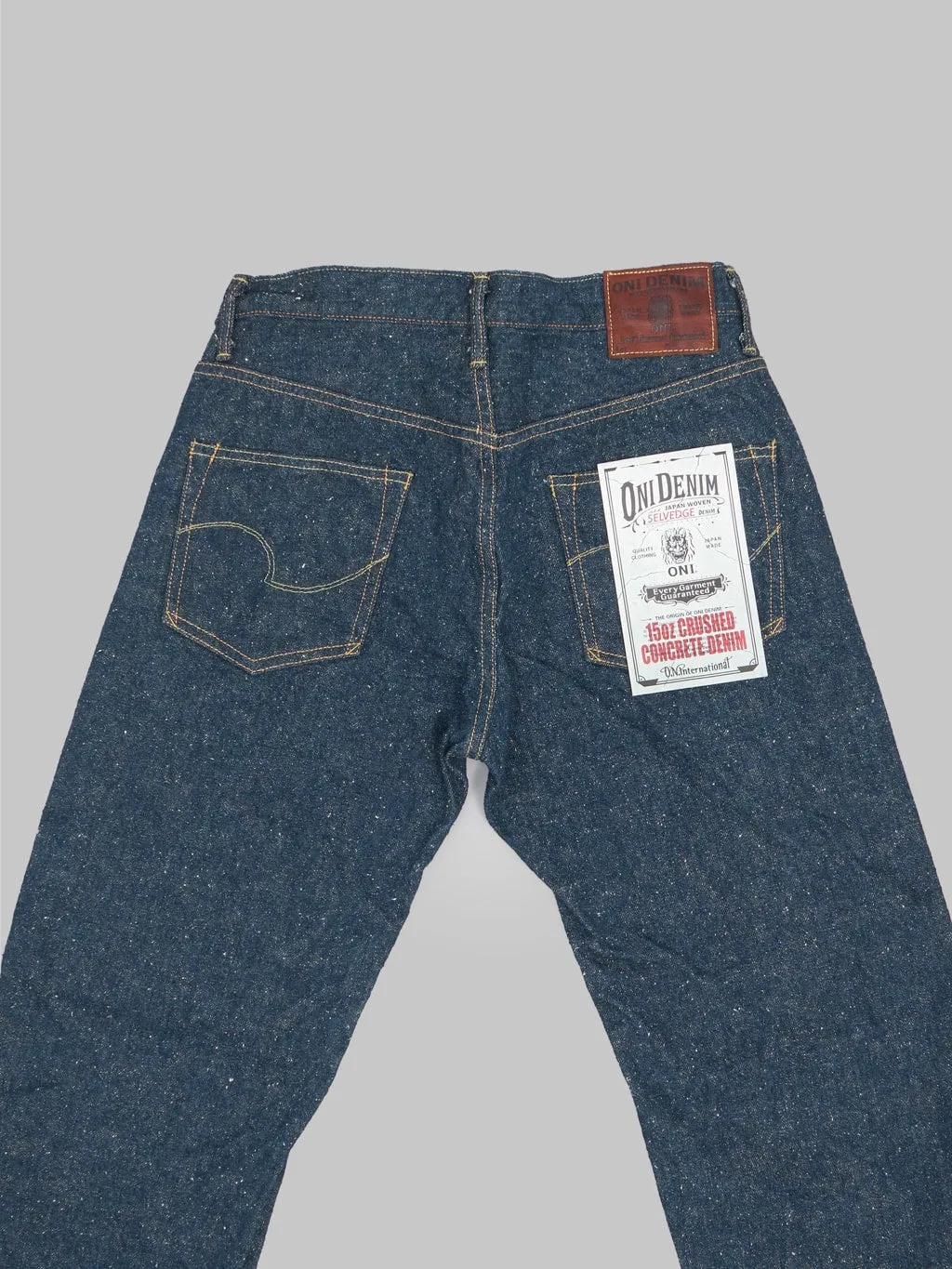 ONI Denim 266-CCD Kabuki "Crushed Concrete Denim" 15oz Relax Straight Jeans