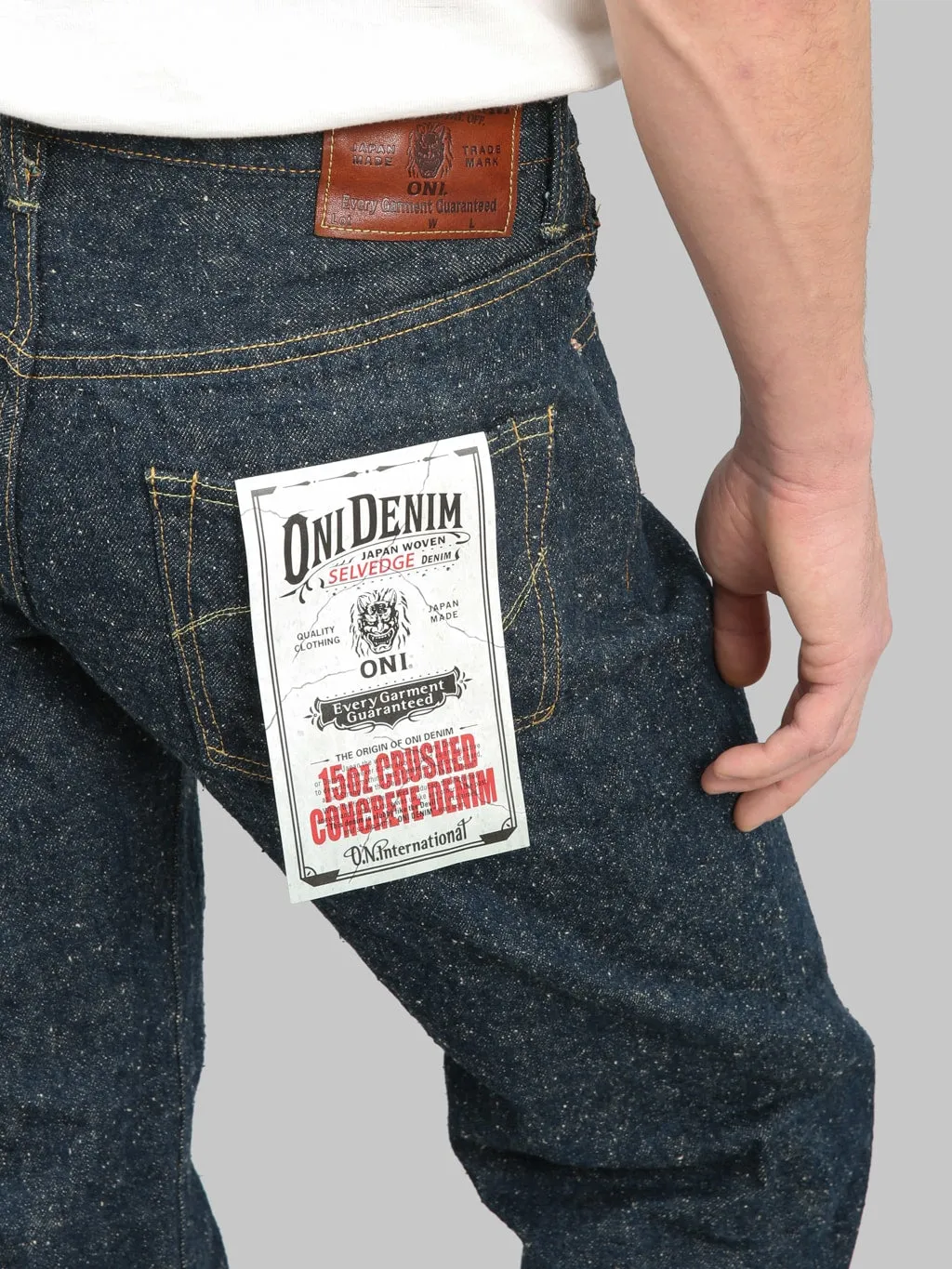 ONI Denim 266-CCD Kabuki "Crushed Concrete Denim" 15oz Relax Straight Jeans