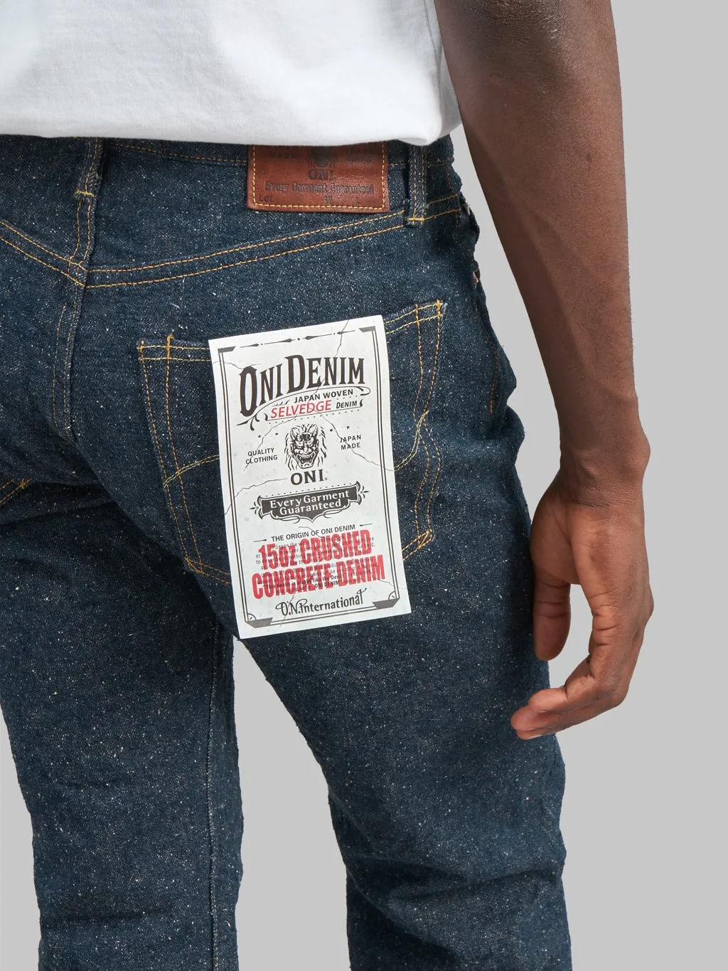 ONI Denim 288-CCD "Crushed Concrete Denim" 14.7oz Regular Straight Jeans