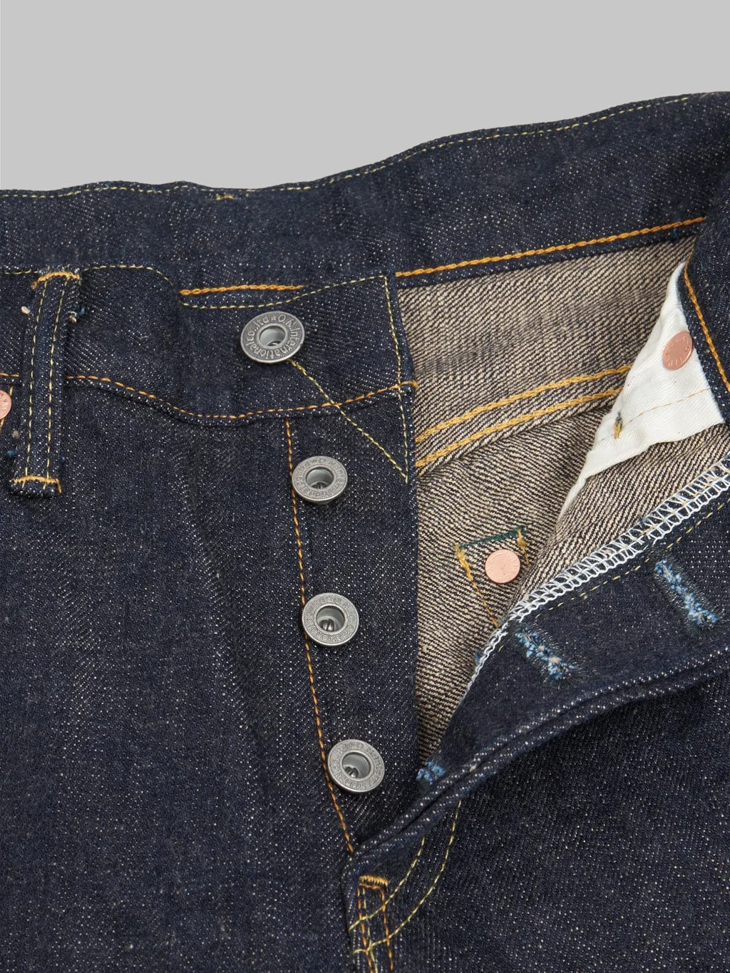 ONI Denim 622-KBE "Indigo Beige" 14oz Relaxed Tapered Jeans