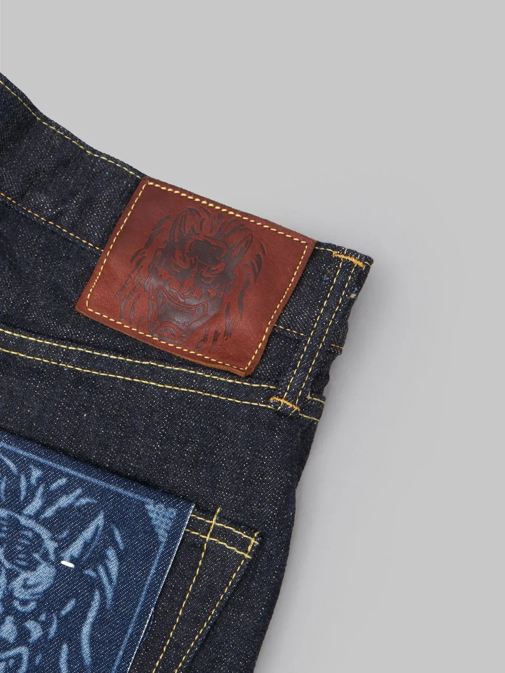 ONI Denim 622-KBE "Indigo Beige" 14oz Relaxed Tapered Jeans