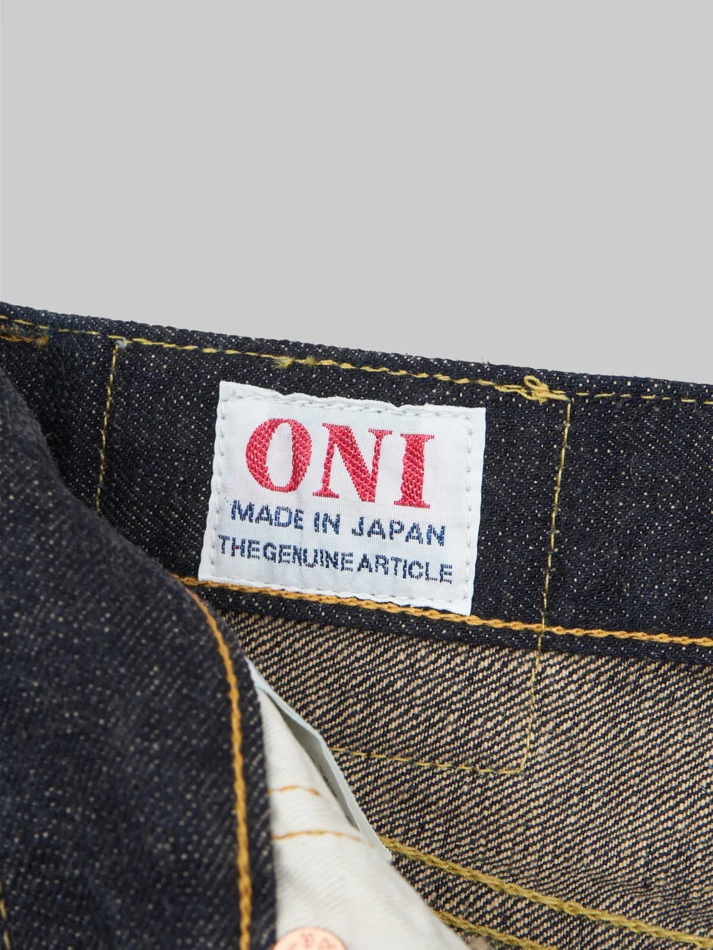 ONI Denim 622-KBE "Indigo Beige" 14oz Relaxed Tapered Jeans
