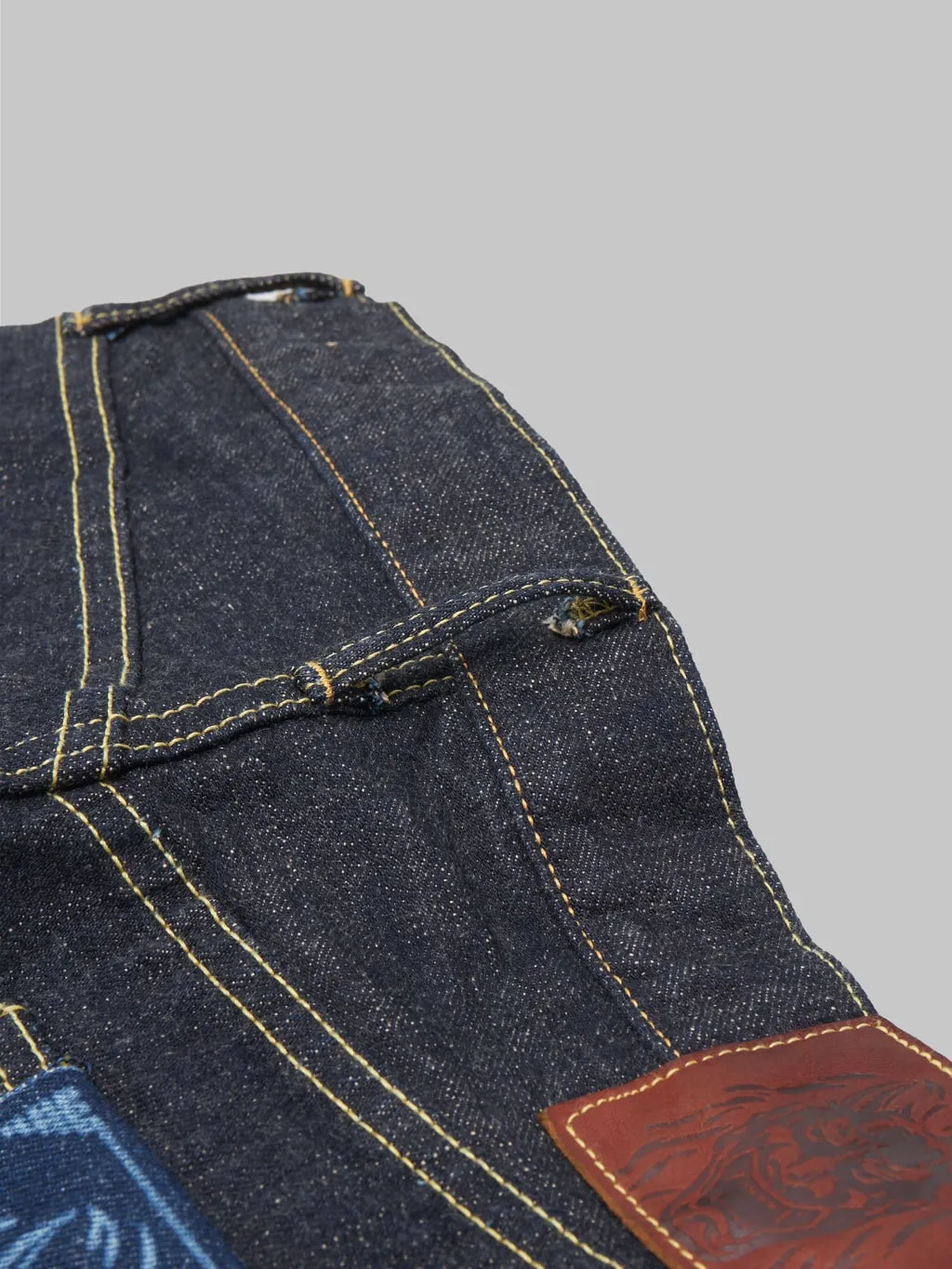 ONI Denim 622-KBE "Indigo Beige" 14oz Relaxed Tapered Jeans