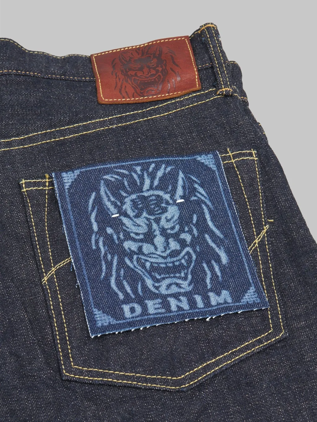 ONI Denim 622-KBE "Indigo Beige" 14oz Relaxed Tapered Jeans