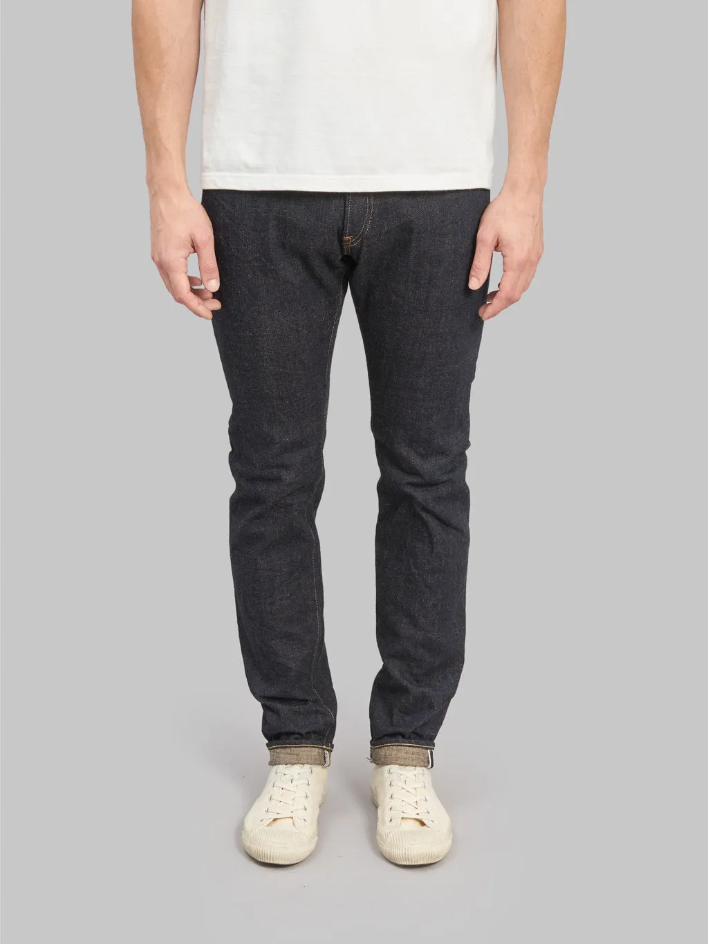 ONI Denim 622-KBE "Indigo Beige" 14oz Relaxed Tapered Jeans