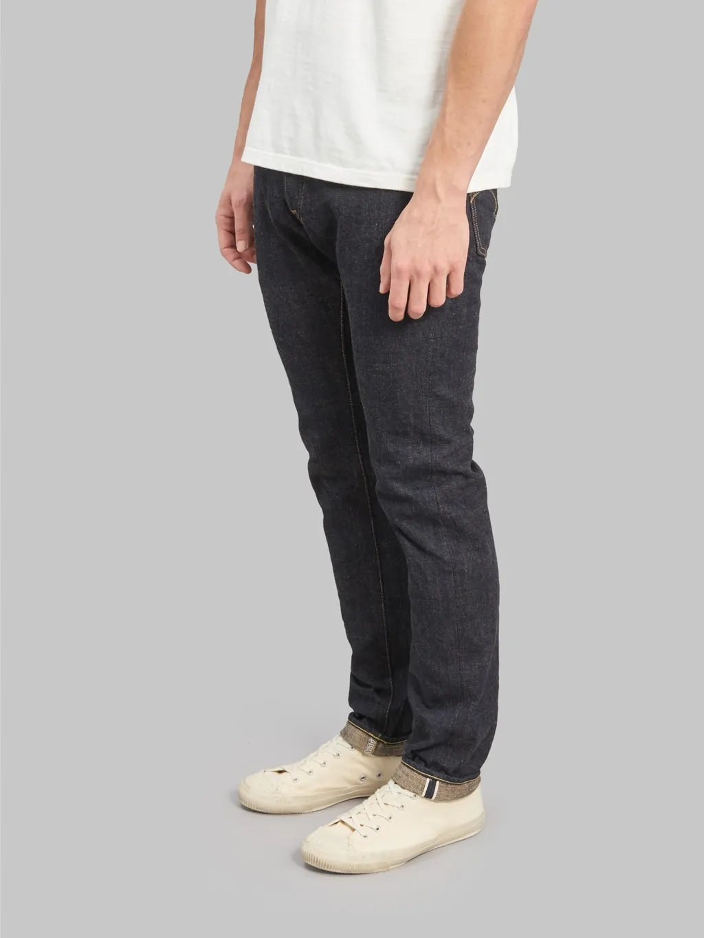 ONI Denim 622-KBE "Indigo Beige" 14oz Relaxed Tapered Jeans