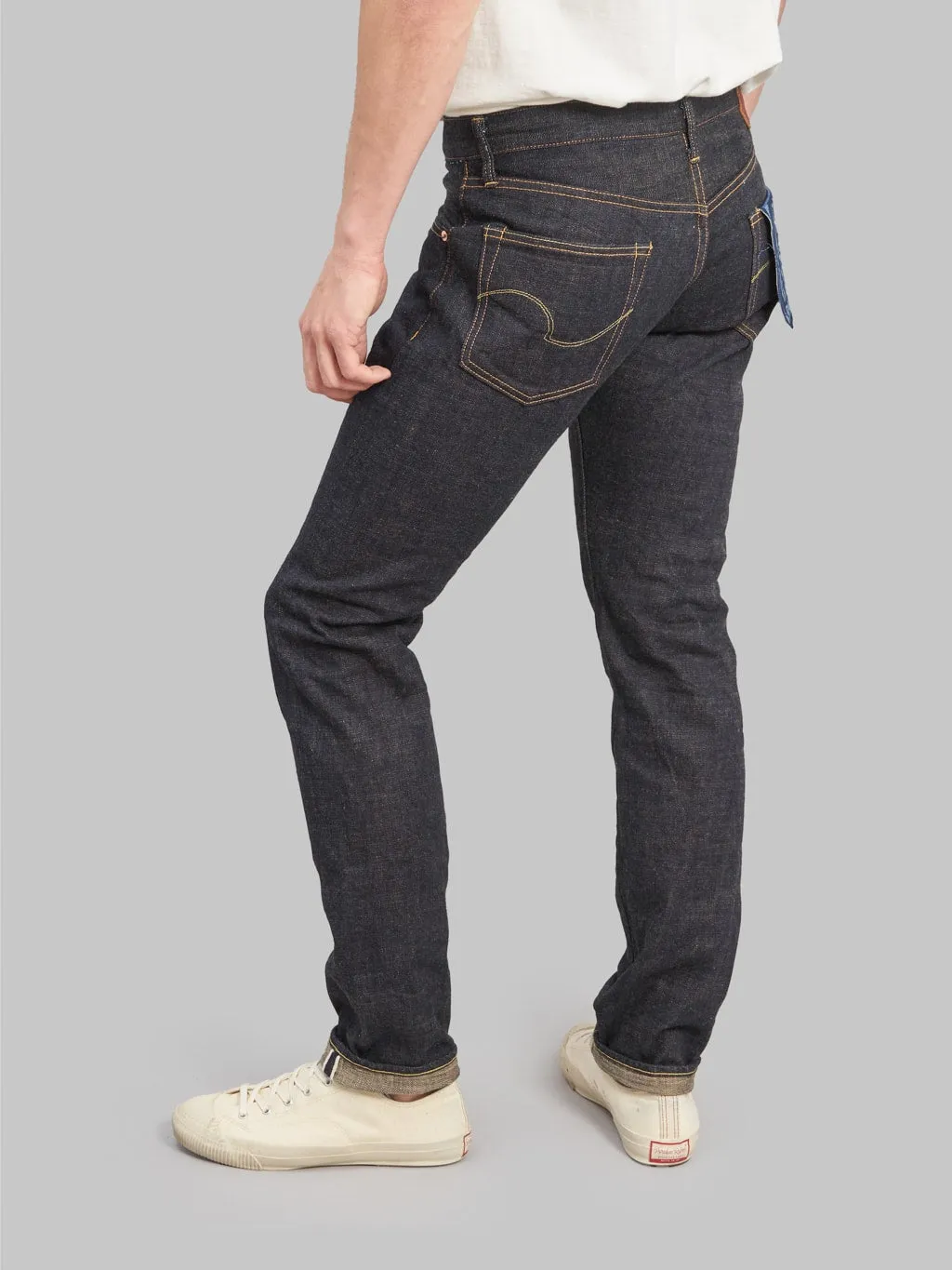 ONI Denim 622-KBE "Indigo Beige" 14oz Relaxed Tapered Jeans