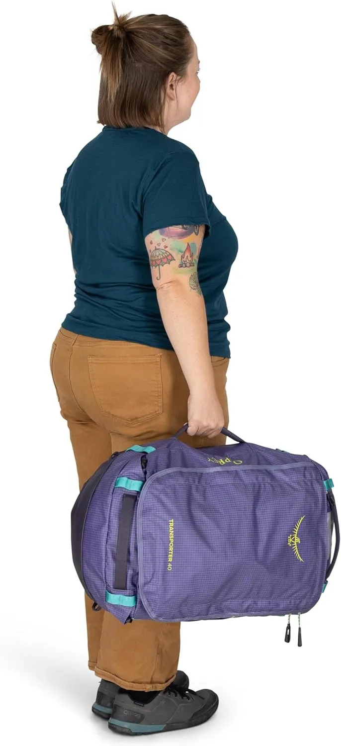 Osprey Transporter 40L Travel Duffel Bag, Black