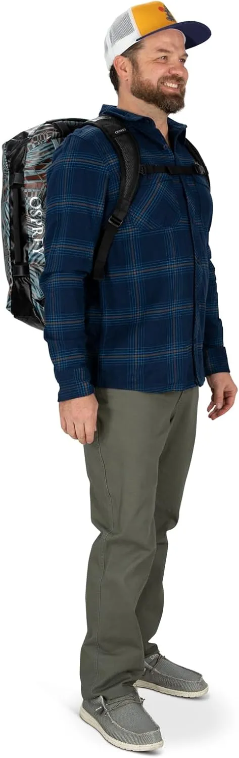 Osprey Transporter 40L Travel Duffel Bag, Black
