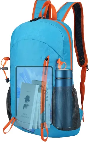 Outdoor Sport Daypack - Foldable Shoulder Bag, Hiking Backpack | Large Capacity Outdoor Backpack with Pockets, Comfortable Hiking Daypack Waterproof Travel Trekking Backpack for Camping Men Women