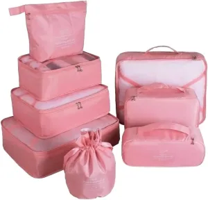 Packing Cubes - 8-Piece Travel Organizer Set for Clothes, Shoes, Cosmetics