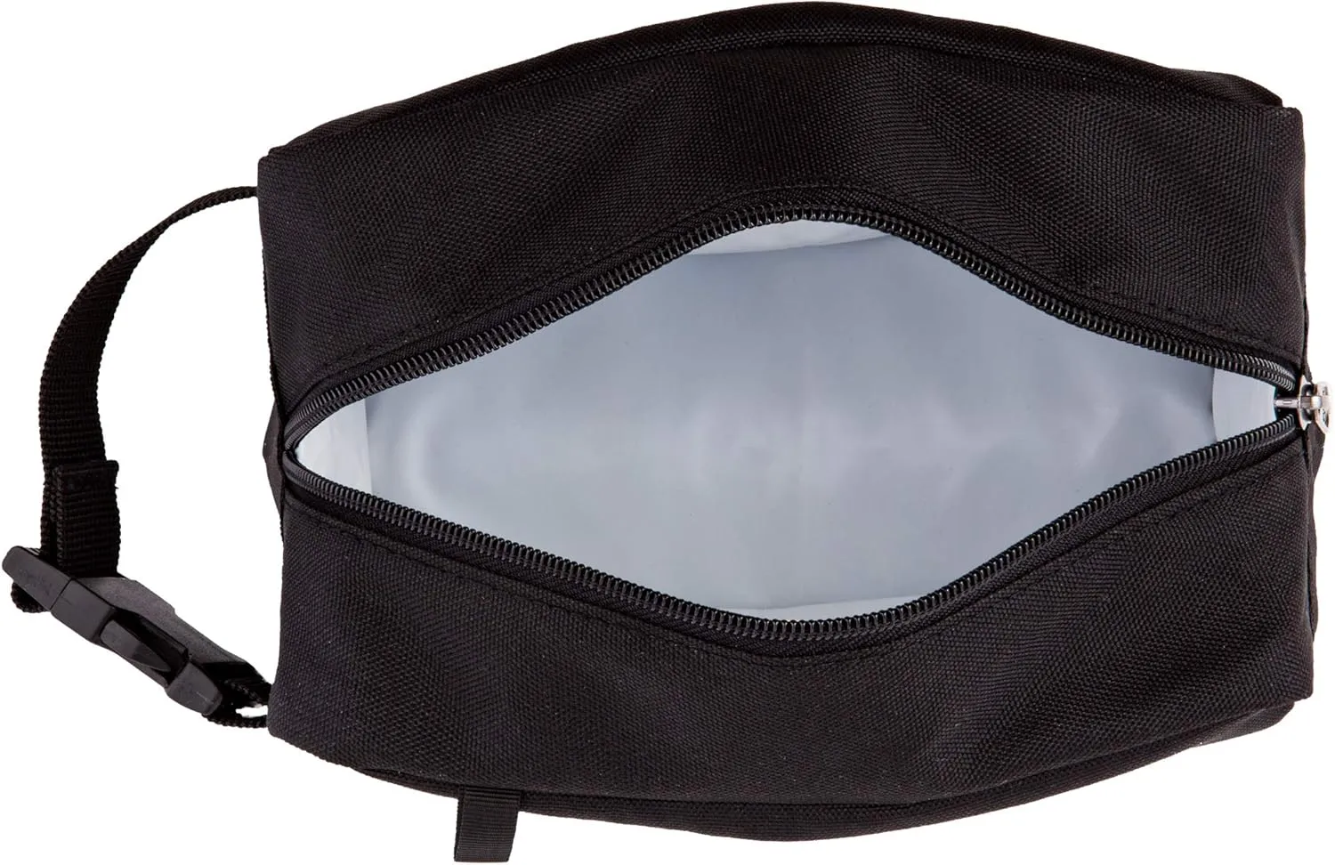 PackIt Freezable Snack Box, Black, Built with EcoFreeze Technology, Collapsible, Reusable, Zip Closure with Buckle Handle, Perfect All Ages and Fresh Snacks on the go