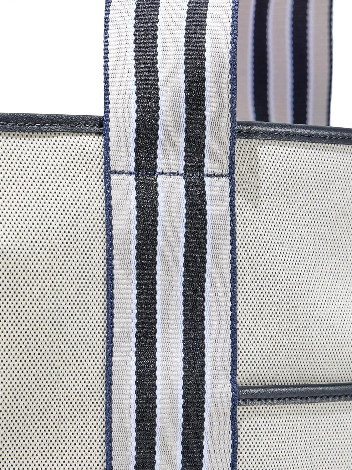 Paravel Cabana Tote Bag | Made with Recycled Canvas Material & Vegan Leather | Premium Tote Bag