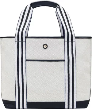 Paravel Cabana Tote Bag | Made with Recycled Canvas Material & Vegan Leather | Premium Tote Bag