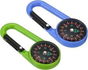 PATIKIL Compass, Buckle Compass Keychain Waterproof Survival Pocket Compass for Hiking