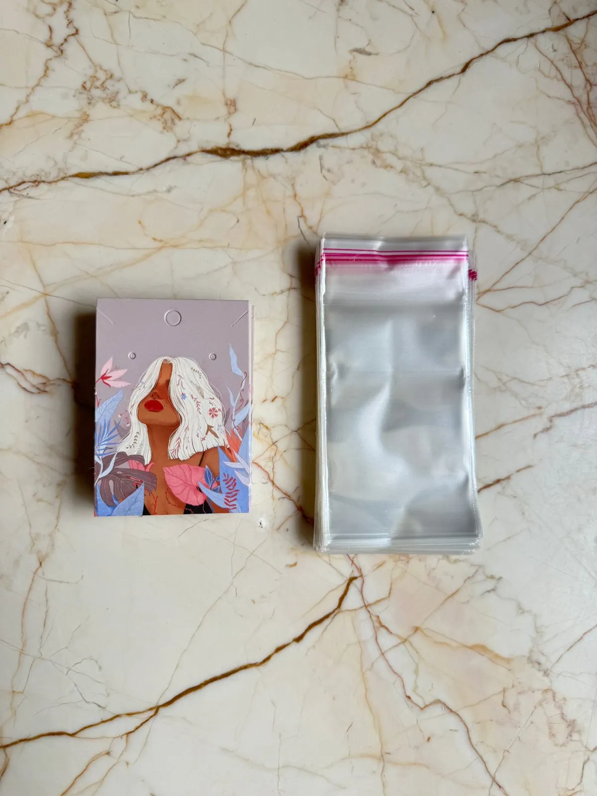Pendant / Earring cards with packing - U
