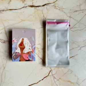 Pendant / Earring cards with packing - U