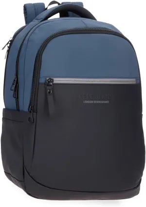 Pepe Jeans Men Laptop Backpack with Two compartments, Blue, Einheitsgröße