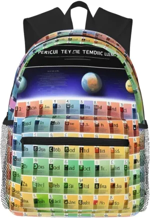 Periodic table of elements Business Laptop Backpack For Men,Travel Backpack College Backpacks for 15.7 Inch