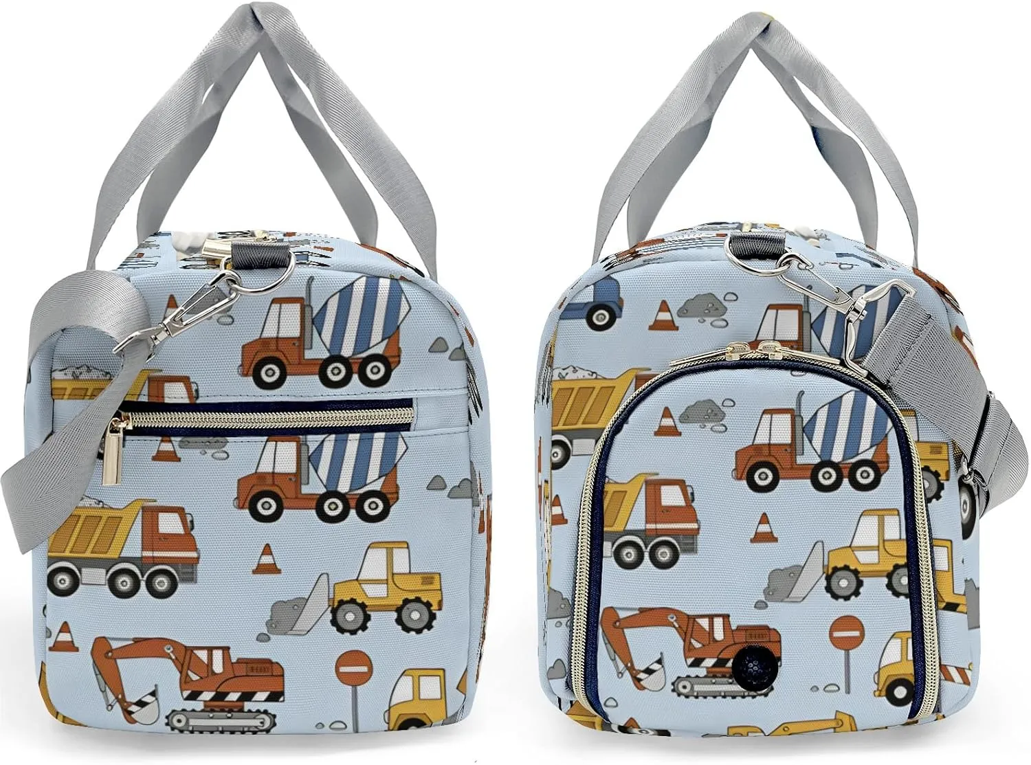 Personalized Cement Truck Forklift Truck Crane Dance Bag Girls Yoga Bag Dance Bag With Name,Patch Travel Duffel Bag Women Cheerleader Bag Sport Duffle Bag for Gym Ballet