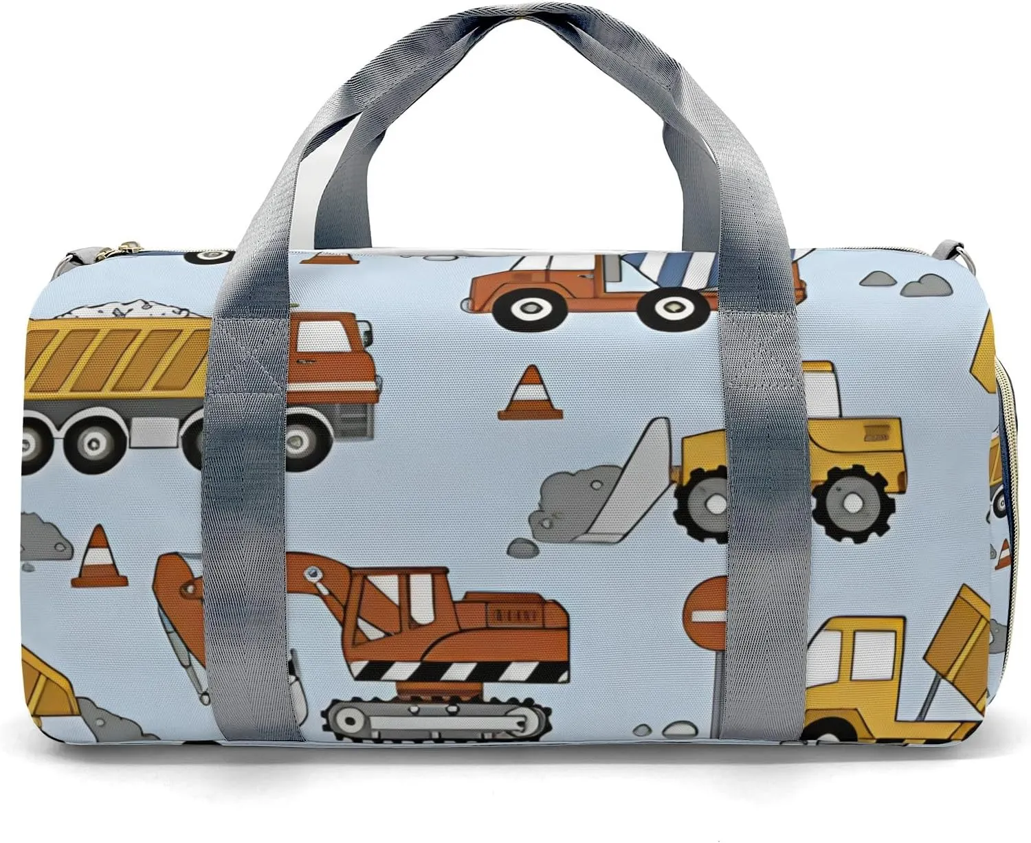 Personalized Cement Truck Forklift Truck Crane Dance Bag Girls Yoga Bag Dance Bag With Name,Patch Travel Duffel Bag Women Cheerleader Bag Sport Duffle Bag for Gym Ballet