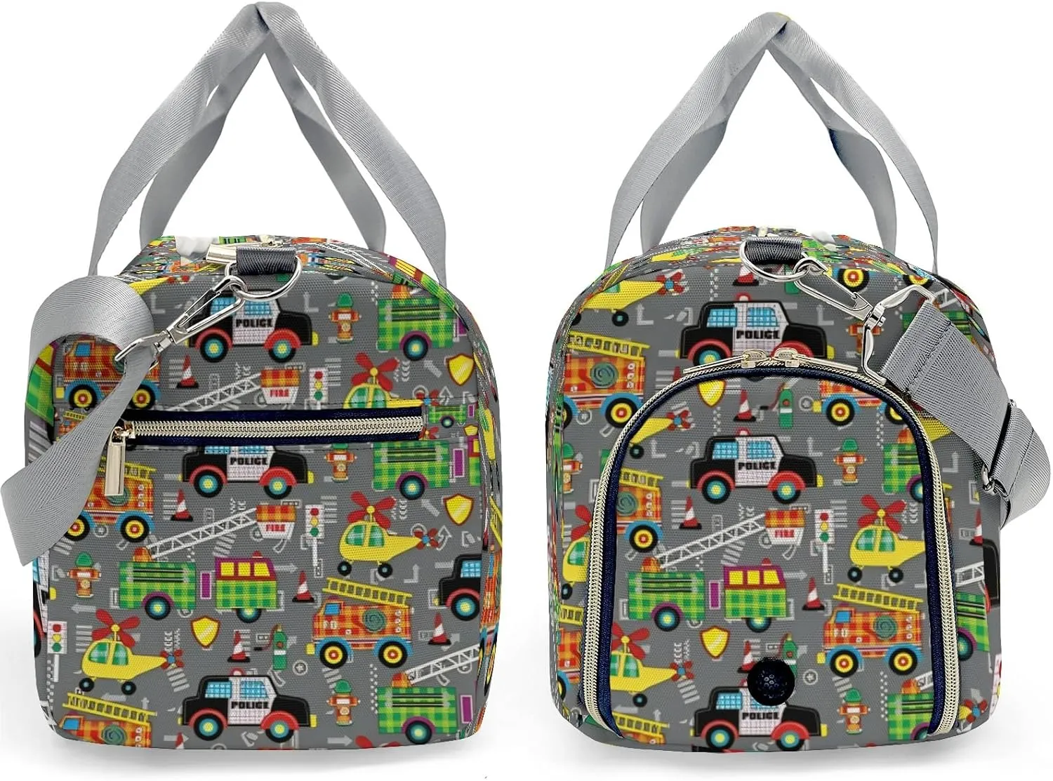 Personalized City Cartoon Car Plane Truck Road Dance Bag Girls Yoga Bag Dance Bag With Name,Patch Travel Duffel Bag Women Cheerleader Bag Sport Duffle Bag for Gym Ballet