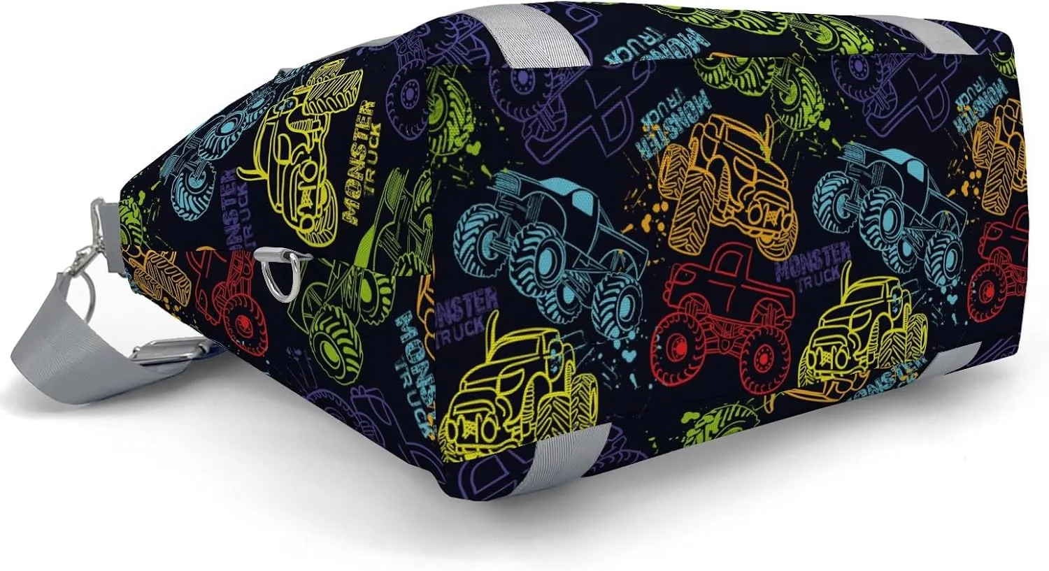 Personalized Colorful Monster Truck Car Dance Bag Girls Yoga Bag Dance Bag With Name,Patch Travel Duffel Bag Women Cheerleader Bag Sport Duffle Bag for Gym Ballet