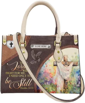 Personalized Leather Handbag for Women, Custom Name Bag, Mother's Day, Birthday, Christmas Gifts, Christian Faith Bags