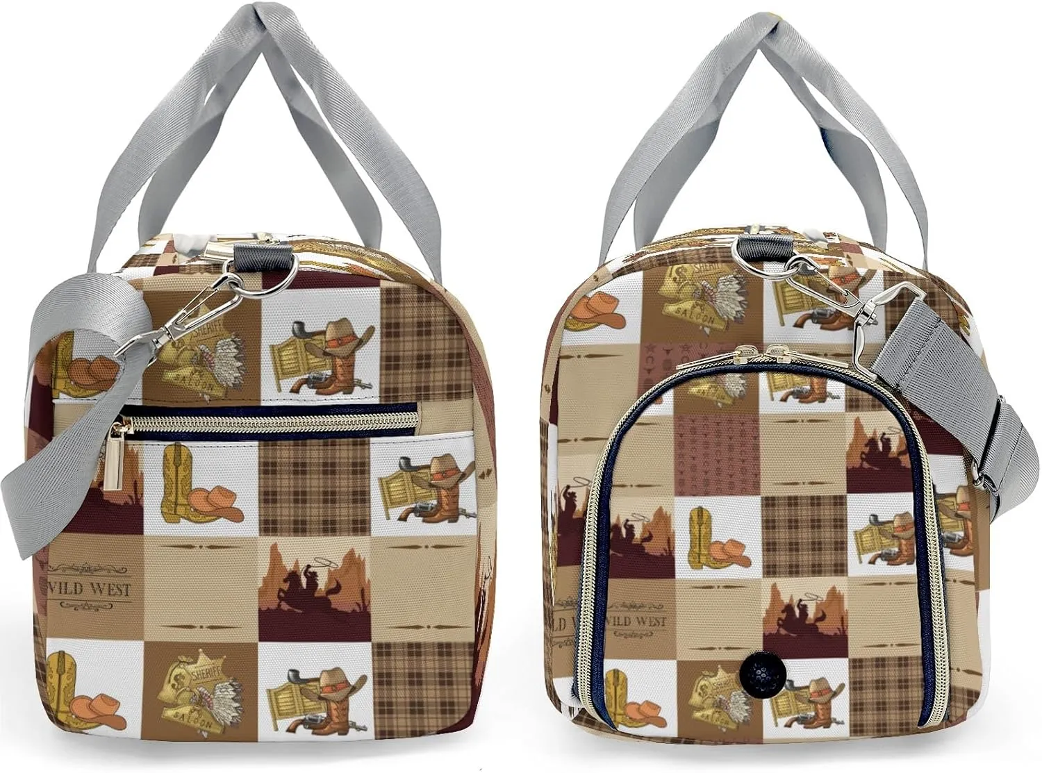 Personalized MultiFunction Cowboy Western Life Sport Dance Bag,Custom Duffle Bag Gym Bag Customized Travel Duffel Bag with Name or Text